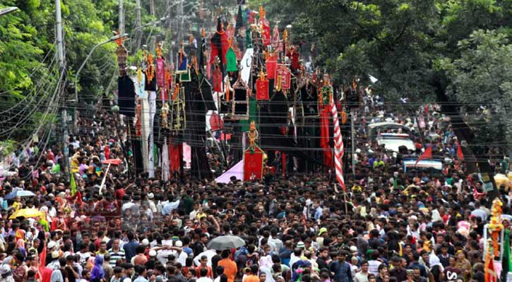 তাজিয়া মিছিলে বর্শা-বল্লম-তরবারি নয়, আতশবাজি নিষিদ্ধ